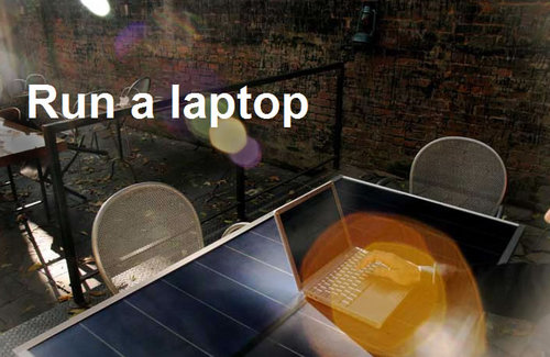 可為筆記本充電的太陽能桌