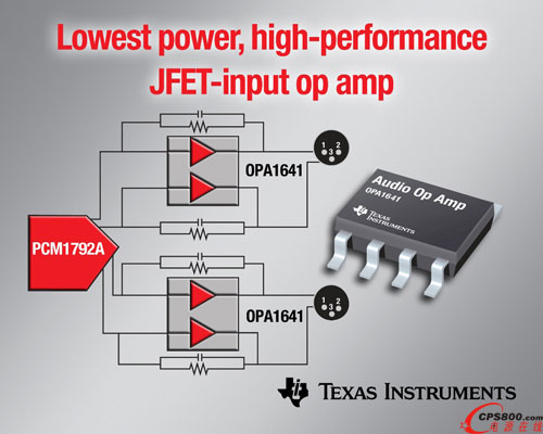 德州儀器JFET輸入音頻運算放大器