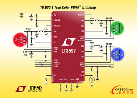 凌力爾特推出60V、1MHz、降壓型DC/DC轉換器LT3597