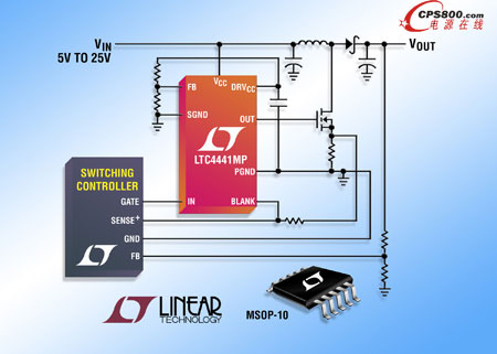凌力爾特推出6A N 溝道MOSFET柵極驅動器