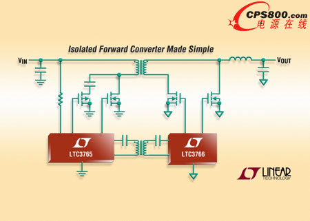 凌力爾特推出LTC3765和LTC3766 同步正向轉換器芯片組