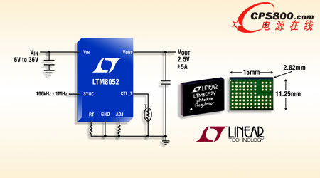 36VIN、±5A 供電/吸收電流降壓型µModule穩(wěn)壓器