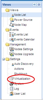 在“Views(瀏覽)”窗格中可以看到“Virtualization(虛擬化)”選項(xiàng)