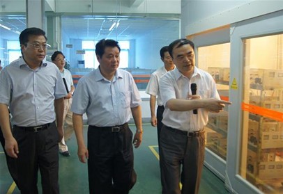 倪發科副省長一行考察陽光電源