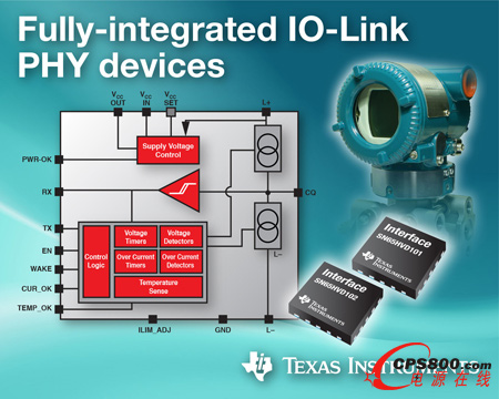 TI推出支持故障保護功能的最靈活、全面集成型IO-LINK PHY