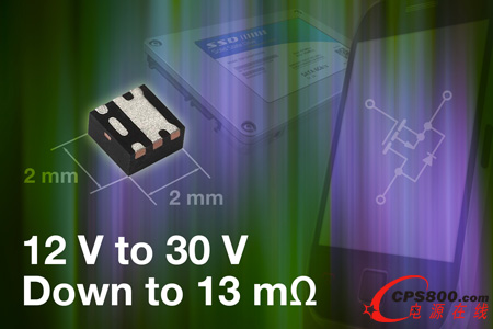 Vishay推超小尺寸的TrenchFET® Gen III P溝道功率MOSFET