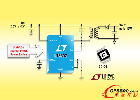 單片隔離型反激式穩(wěn)壓器提供高達15W