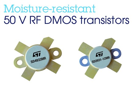 ST推出新防潮射頻功率晶體管