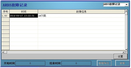 ARD3故障記錄存盤
