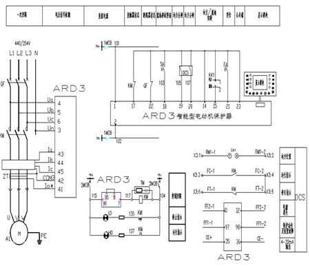 ARD3智能型電動機控制器工程典型應用方案圖