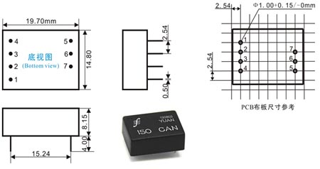 外形尺寸及引腳功能描述