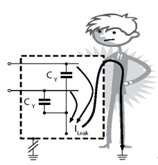 漏電流在破損接地導(dǎo)線中的路徑