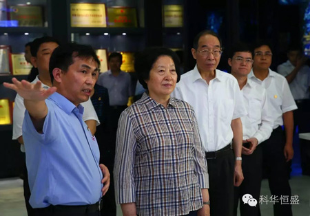 孫春蘭視察科華恒盛  鼓勵自主科技創新