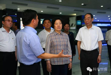 孫春蘭視察科華恒盛  鼓勵自主科技創新