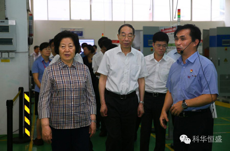 孫春蘭視察科華恒盛  鼓勵自主科技創新