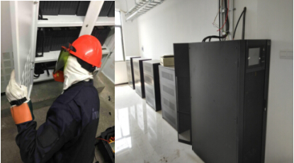 英威騰電源展開三相40KVA年度巡檢