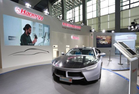 漢能Hanergy Solar R太陽能跑車驚艷亮相廣州車展