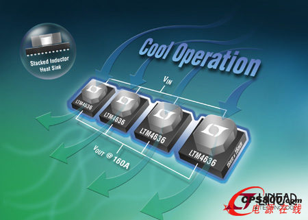 具有堆疊式電感器的可擴展 40A 電源 POL 穩壓器