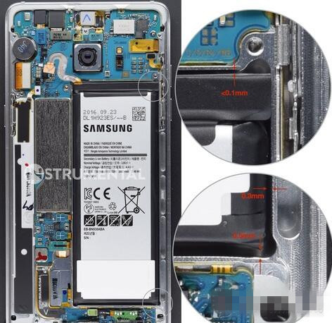 三星Note7電池倉缺陷